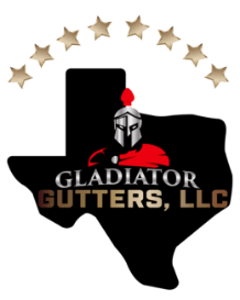 A picture of the state of texas with the words gladiator gutters, llc in it.